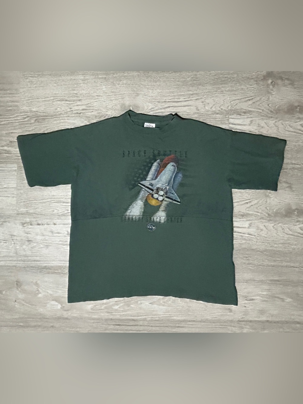 Vintage Kennedy Space Centre Space Shuttle AOP Graphic Tee